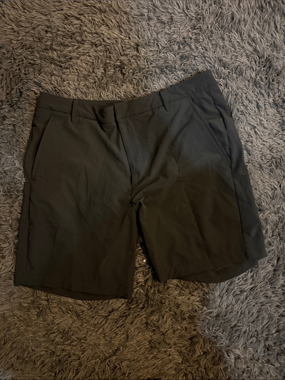 all in motion Black Flat-Front Performance Shorts